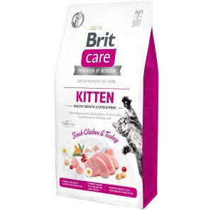Brit Care Cat KITTEN CSIRKE & PULYKA Hipoallergén, Gabonamentes 2kg