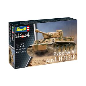 Revell PzKpfw VI Tiger Ausf. H 1:72 model pojazdu bojowego (03262) 143194019 - Revell Model, makieta