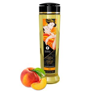 Shunga Massage Oil Stimulation Brzoskwinia 240ml naturalny olejek 121954414 - Krem i olejek do masażu