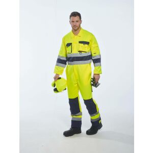 Nantes Hi-Vis overál TX55 Sárga/Navy L méret 121963420 - Munkás overál