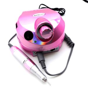 Elektrická brúska na nechty Nail Master, ružová, na manikúru a pedikúru - Brúska na nechty