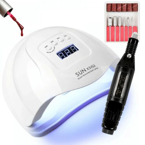 Sun X5 Plus UV/LED Nagellampe mit Mini-Elektro-Nagelfeile, schwarz