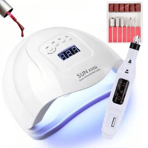 SUN X5 PLUS UV/LED-Nagellampe mit Mini-Schleifer - Weiß