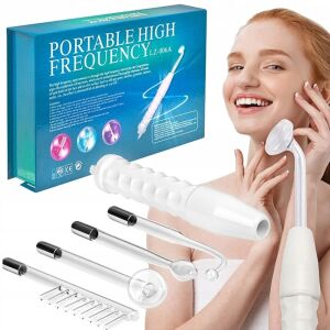 Przenośny aparat do pielęgnacji skóry twarzy o wysokiej częstotliwości z 4 wymiennymi końcówkami, do pielęgnacji trądziku, zmarszczek i włosów - Artykuły techniczne i elektronika