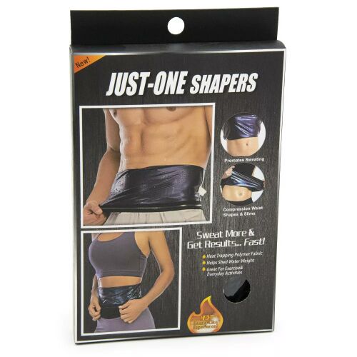 Shapewear Polymer Saunagürtel für Damen und Herren - 2XL/3XL - Schwarz 121966199