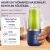 Kabelloser tragbarer Mixer mit zwei Bechern, blaue Farbe - Lademöglichkeiten