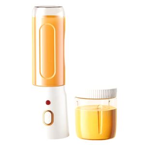 Tragbarer Mixer mit zwei Bechern, einer zum Mixen und einer zum Trinken, in weiß - Nonbrand Standmixer