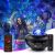 Projektor LED Bluetooth z pilotem, wyświetlający gwiazdy i mgławice na suficie, tworzący romantyczną i relaksującą atmosferę, idealny na imprezy i dekorację domu