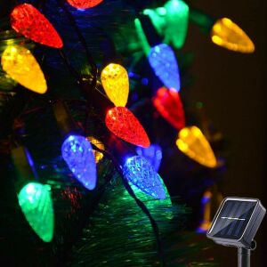 Слънчева коледна цветна гирлянда - 50 LED 121967191