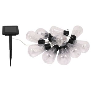 Solarne lampki LED z 10 żarówkami, 2 metry długości, idealne do dekoracji zewnętrznej - Lightshine