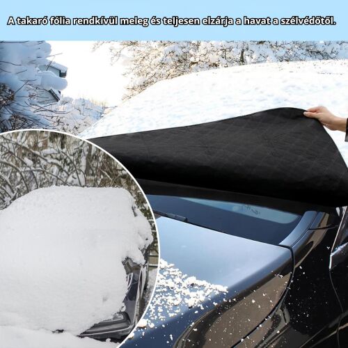 Auto-Windschutzscheibenabdeckung, die Ihr Auto vor Schnee und Eis schützt, es warm hält und Frostbildung verhindert