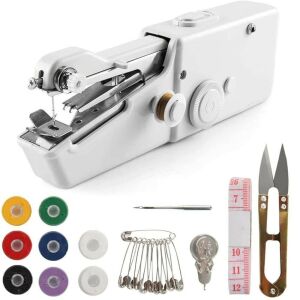Prijenosni mini šivaći stroj na baterije - Bijeli 121967479 - Parni Čistač, Šivaća mašina, Parni generator, Parno glačalo, Pegla i Stroj za čišćenje