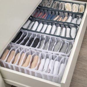 Unterwäsche-Schubladen-Organizer-Set, 3-teilig, für Socken, BHs, Unterwäsche, Dessous, Schubladen-Teiler, Aufbewahrungsboxen, Kleiderschrank-Organisation - Lagerung & Organisation