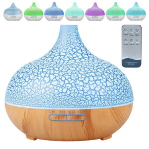 Ultraschall-Aromadiffusor mit rissigem und hellem Holzmuster