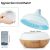 Ultraschall-Aromadiffusor mit rissigem und hellem Holzmuster 121967820