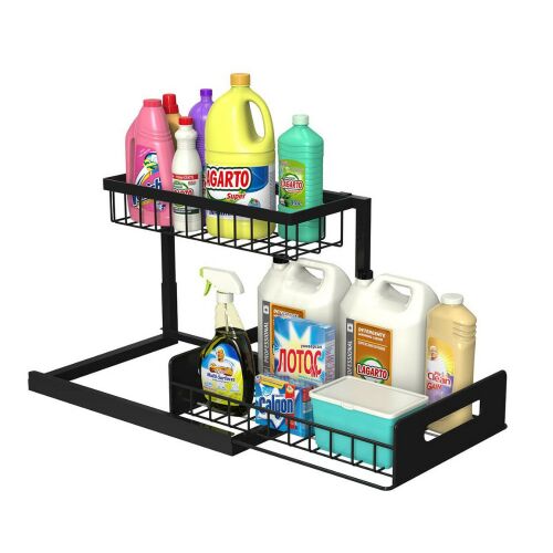 Multifunkcionálny organizér do domácnosti s posuvným dnom