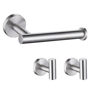 Držiak na toaletný papier z nehrdzavejúcej ocele s 2 háčikmi - Držiaky a stojany na toaletný papier