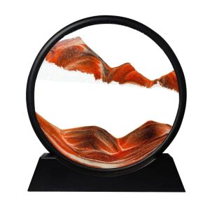 Dekorácia ArtSand v tvare presýpacích hodín - 18 cm - oranžová 121968358 - Presýpacie hodiny