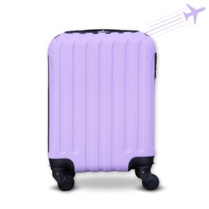 LEONARDO DA VINCI lila Kabinenkoffer mit Rollen, Größe XS - Koffer