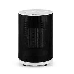 Elektromos légmelegítő, RAF R1187, 1800W, 25 négyzetméterre, 3 üzemmóddal, csendes és diszkrét, 28x24x24cm, fekete-fehér színben.