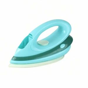 Modré a zelené hračkárske žehlička pre deti, hranie napodobňovania, domáci spotrebič - Welora