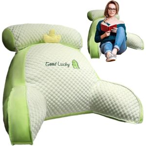 KipHome Többfunkciós Párna, Ágytámla, Deréktámasz, Közepes Méret, 60 x 40 cm, Plüss, Dinoszaurusz Mintás, Zöld,  háttámla párna az ágyhoz, olvasó párna, deréktámasz párna, kényelmes, zöld, dinoszaurusz mintás - Derék- & Háttámasz