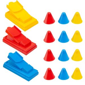 Interaktív játék gyerekeknek, KipHome, 3 kalap le, játéktábla, kalapfigurák, +3 év, többszínű