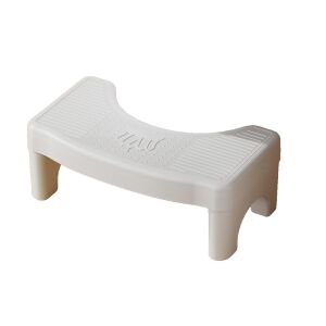 KipHome WC széklet, fehér, műanyag, aranyér és székrekedés ellen, helyes guggoló pozíció - Fellépő