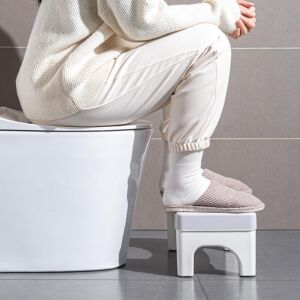 KipHome WC-szék használat közben, elősegíti az egészséges testtartást és enyhíti a székrekedést - Fellépő