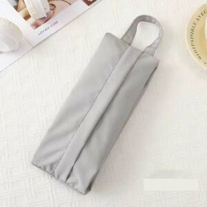 KipHome szürke cipzáras tároló táska kis ruhákhoz, alsóneműhöz, zoknihoz, kozmetikumokhoz, vízálló, fogantyúval - Bőrönd kiegészítő