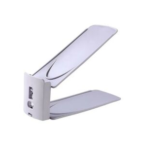 Cipőtartó, KipHome, műanyag, állítható, 2 szint, 27 x 10 x 20 cm, fehér