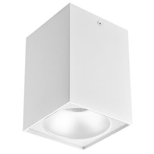 Avide GU10 Quadratische Weiße Deckenleuchte, modernes Design, minimalistisch, quadratische Form, weißes Finish - Deckenleuchten