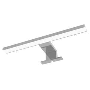 Lampă cu LED pentru oglindă Avide, crom, dreptunghiulară, 300mm, 5W, IP44 - Aplice perete