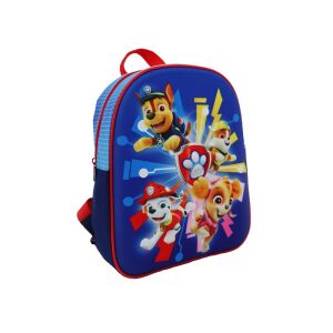 Paw Patrol Action 3D Kindergarten Rucksack, blau mit Paw Patrol Figuren, 24x32x11 cm - Rucksäcke & Taschen für Kindergarten