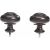 Pair of Amazon Basics bronze curtain rod finials, decorative ends