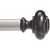 Amazon Basics bronze curtain rod finial on rod, decorative end