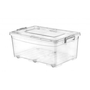 Cutie de depozitare plată cu roți - 40 L 145696504 - Depozitare și organizare