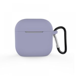 Airpods 4 szürke szilikon tok, 2.5 mm karabinerrel - Cellect
