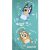 Bluey és Bingo gyerek fürdőlepedő, 70x140 cm, gyorsan száradó
