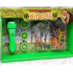 Lanterna proiector animale sălbatice cu figurine animale, jucărie educativă - Lampi de veghe si proiectoare