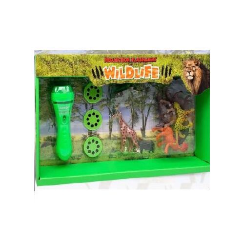 Lanterna proiector animale sălbatice cu figurine animale, jucărie educativă