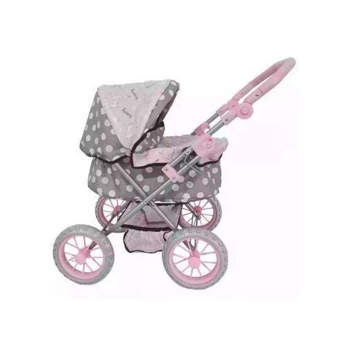 Wózek dla lalek Bambolina - różowy 122927326