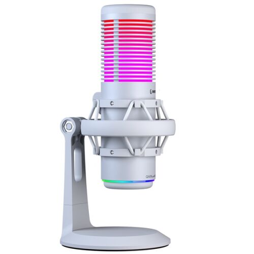 Микрофон Rampage - BEMOL (USB, PC/MAC/Android, шумоподтискане, стойка, бял, 2 м кабел, RGB) 122036751