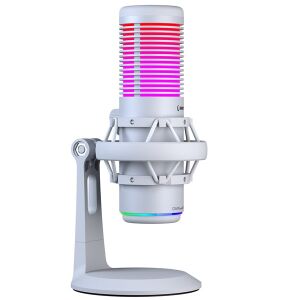 Rampage Mikrofon - BEMOL (USB, PC/MAC/Android, Geräuschunterdrückung, Standfuß, weiß, 2m Kabel, RGB) 122036751 - Audio