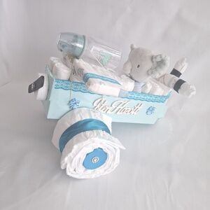 Elefánt repülő pelenkatorta, 4-8kg pelenkatorony, babaváró csomag