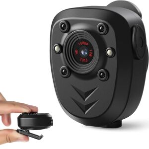 Mini prenosná telová kamera 1080P, nočné videnie, infračervené, záznamník pre políciu, bezpečnosť, doma alebo vonku