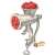 Lamart LT7041 No. 8 manual meat grinder, silver, cast iron, with wooden handle, grinding meat