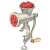 Lamart LT7041 No. 8 manual meat grinder, silver, cast iron, with wooden handle, grinding meat