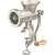 Lamart LT7041 No. 8 manual meat grinder, silver, cast iron, with wooden handle