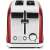 Philco PHTA 4006 red 2-slice toaster, front view